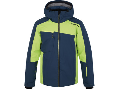 Men's ski jacket KELTON midnight navy / lime green