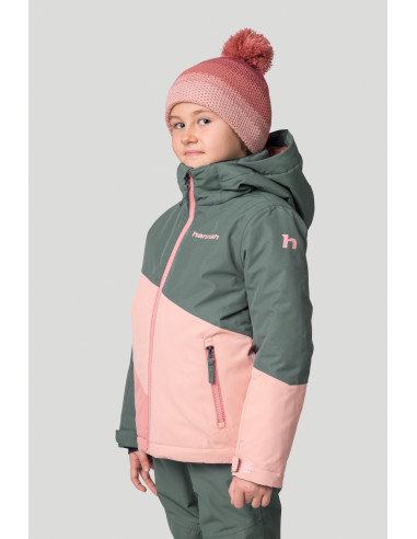 Kid's jacket KIGALI JR dark forest / mellow rose