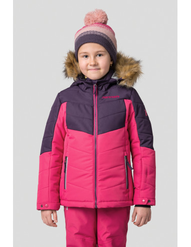 Kid's jacket LEANE JR mysterioso / bright rose