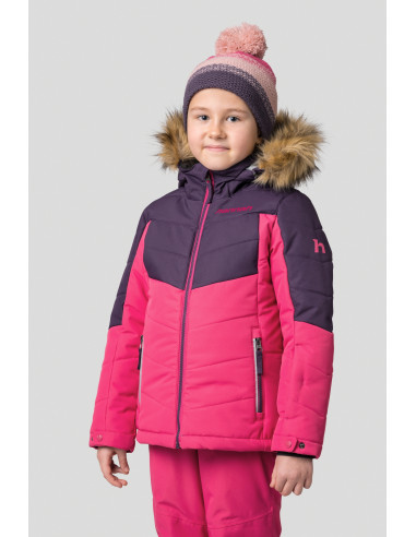 Kid's jacket LEANE JR mysterioso / bright rose