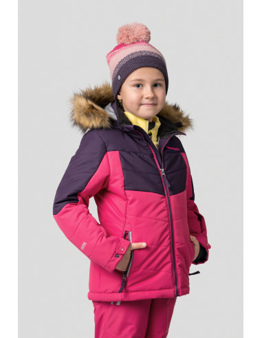 Kid's jacket LEANE JR mysterioso / bright rose