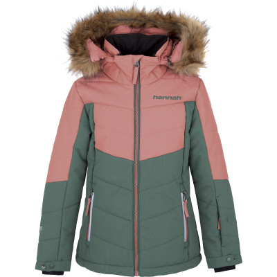 Kid's jacket LEANE JR rosette / dark forest