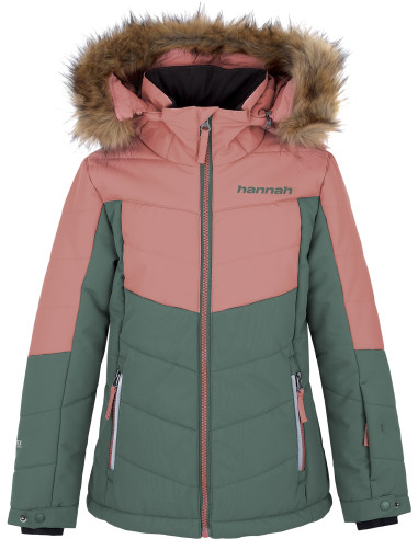 Kid's jacket LEANE JR rosette / dark forest