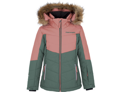 Kid's jacket LEANE JR rosette / dark forest