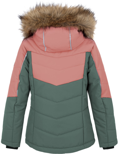 Kid's jacket LEANE JR rosette / dark forest