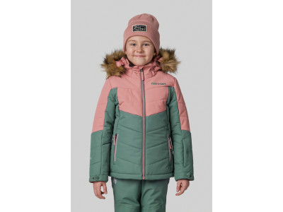 Kid's jacket LEANE JR rosette / dark forest