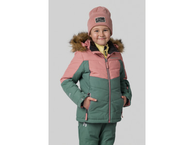 Kid's jacket LEANE JR rosette / dark forest