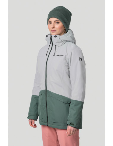 Ladies ski jacket MALIKA II dawn blue / dark forest