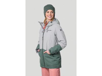 Ladies ski jacket MALIKA II dawn blue / dark forest