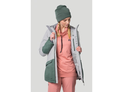 Ladies ski jacket MALIKA II dawn blue / dark forest