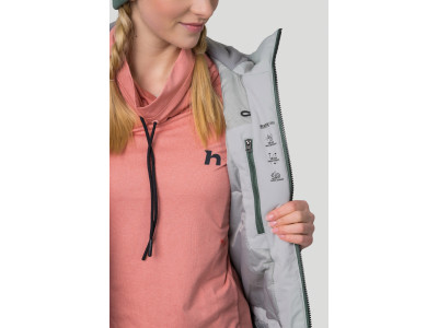 Ladies ski jacket MALIKA II dawn blue / dark forest