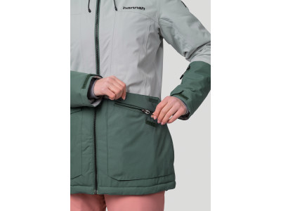 Ladies ski jacket MALIKA II dawn blue / dark forest