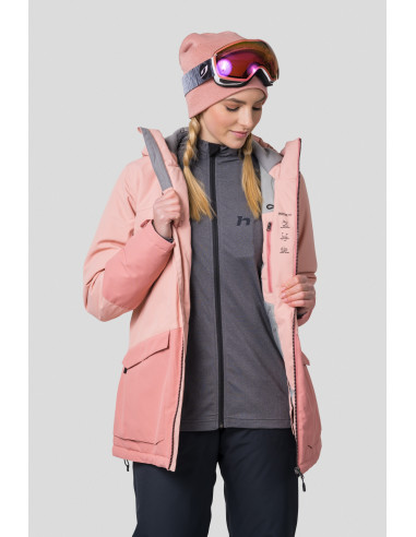 Ladies ski jacket MALIKA II mellow rose / rosette
