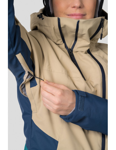 Ladies ski jacket NAOMI safari / midnight navy