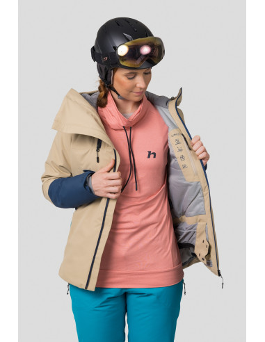 Ladies ski jacket NAOMI safari / midnight navy