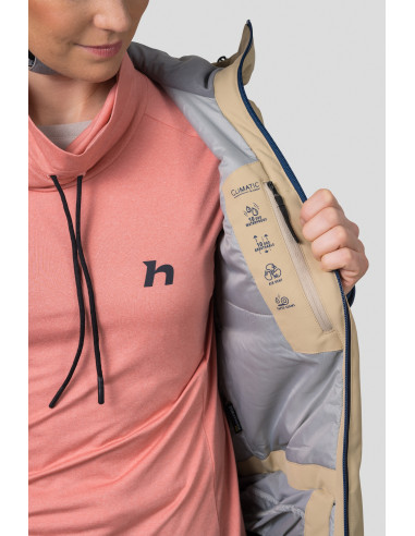 Ladies ski jacket NAOMI safari / midnight navy