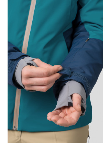 Ladies ski jacket NAOMI tile blue / midnight navy