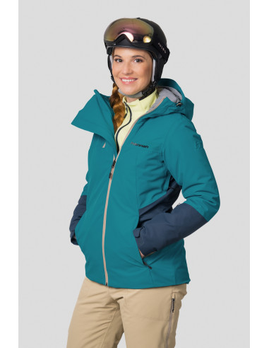 Ladies ski jacket NAOMI tile blue / midnight navy