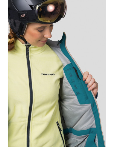 Ladies ski jacket NAOMI tile blue / midnight navy