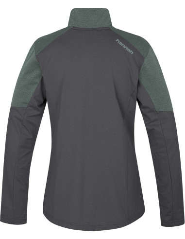 Ladies everyday sweatshirt NEMEA asphalt mel / chinois mel