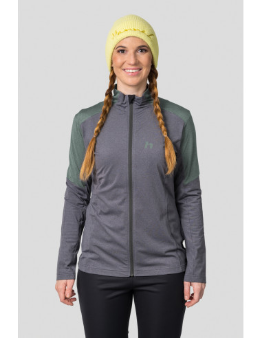 Ladies everyday sweatshirt NEMEA asphalt mel / chinois mel