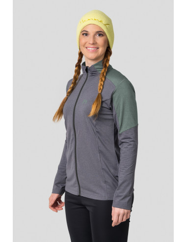 Ladies everyday sweatshirt NEMEA asphalt mel / chinois mel