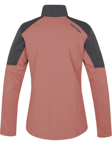 Ladies everyday sweatshirt NEMEA rosette mel / asphalt mel