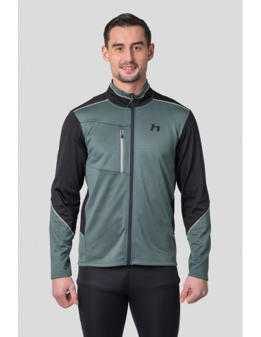 Men's ski sweatshirt TARIQ dark forest