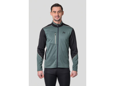 Men's ski sweatshirt TARIQ dark forest