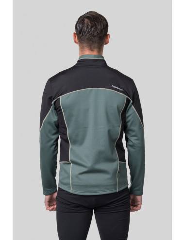 Men's ski sweatshirt TARIQ dark forest