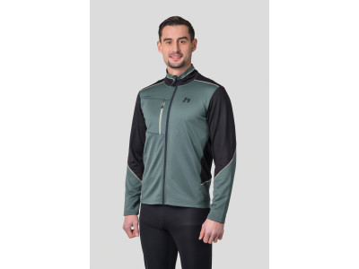 Men's ski sweatshirt TARIQ dark forest