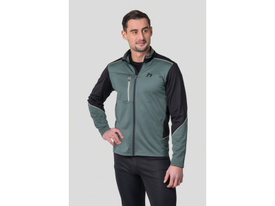 Men's ski sweatshirt TARIQ dark forest