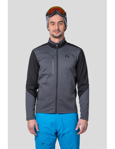Men's ski sweatshirt TARIQ dark gray mel