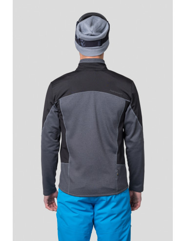 Men's ski sweatshirt TARIQ dark gray mel