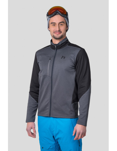 Men's ski sweatshirt TARIQ dark gray mel