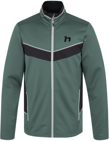 Men's ski sweatshirt TREYVON dark forest