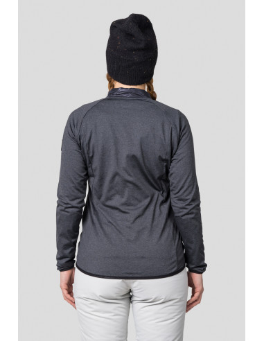 Ladies active sweatshirt ELSA graphite / dark gray mel