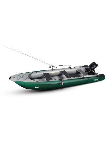 Inflatable fishing boat ALFONSO dark green