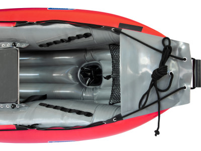 Inflatable canoe BARAKA red