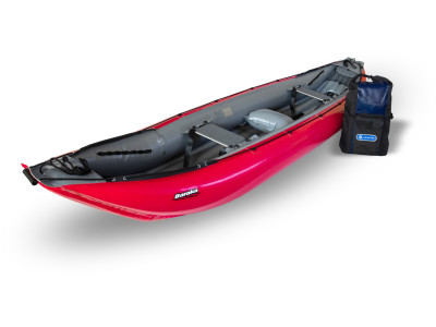 Inflatable canoe BARAKA red