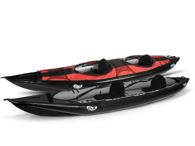 Inflatable kayak RUSH 2 black