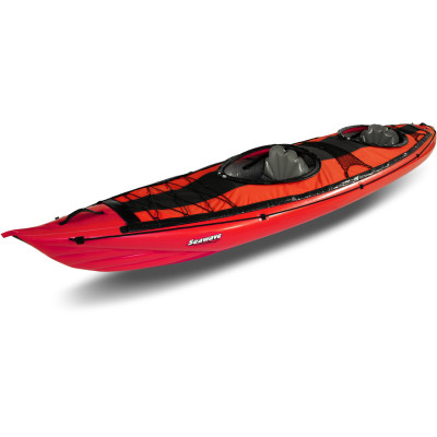 Inflatable kayak SEAWAVE SET red