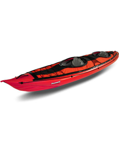 Inflatable kayak SEAWAVE SET red