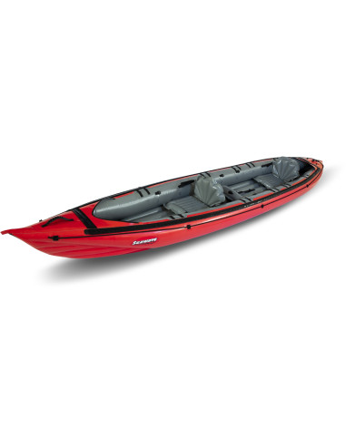 Inflatable kayak SEAWAVE SET red