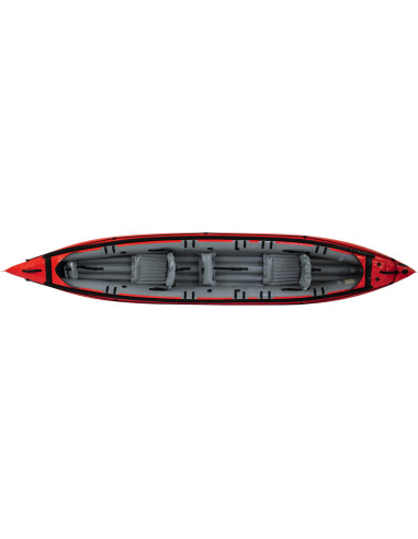 Inflatable kayak SEAWAVE SET red