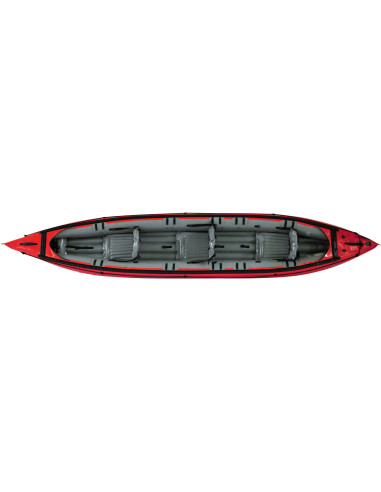 Inflatable kayak SEAWAVE SET red