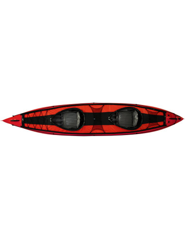 Inflatable kayak SEAWAVE SET red