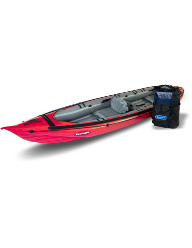 Inflatable kayak SEAWAVE red