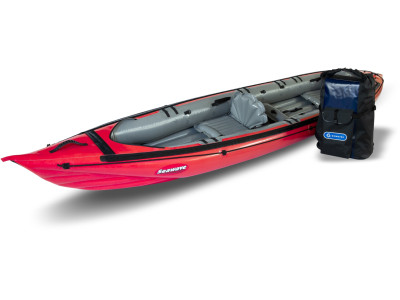 Inflatable kayak SEAWAVE red