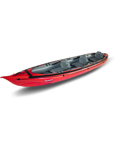 Inflatable kayak SEAWAVE red